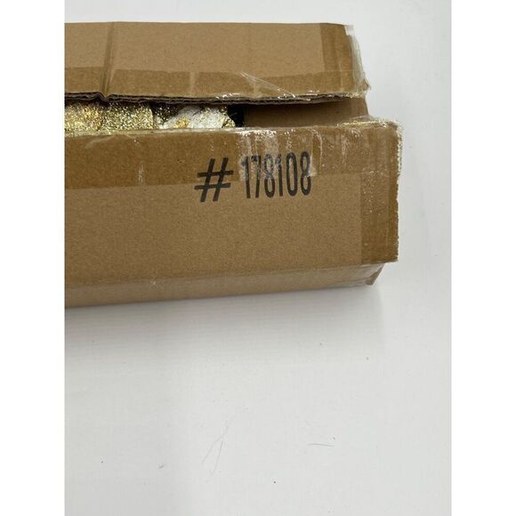 Frontgate Holiday Collection Gold & Silver Leaf Picks Set Of 6 Glitter Acanthus - Picture 7 of 7